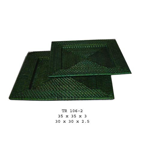 Bamboo & rattan tray