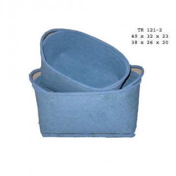 Bamboo laundry basket