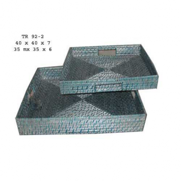Bamboo & rattan tray