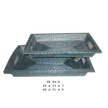 Bamboo & rattan tray