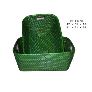 Bamboo & rattan tray