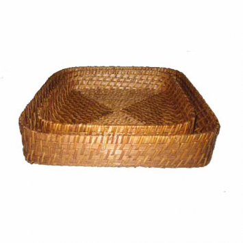Rattan tray