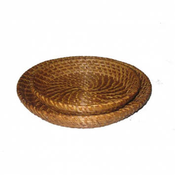 Rattan tray